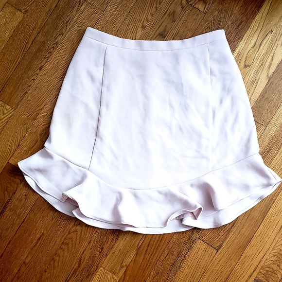J. Crew blush pink flounce skirt - Picture 1 of 2